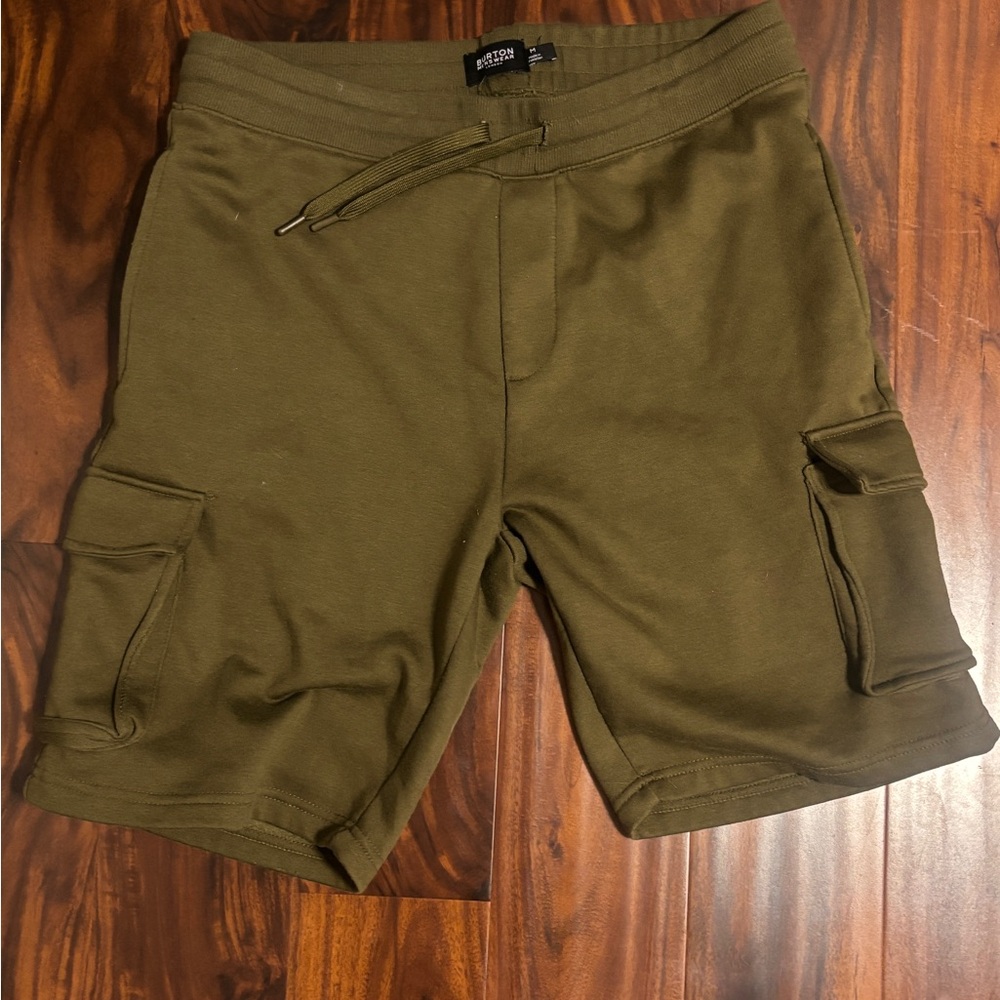 Men’s Cotton On Green Cargo Shorts Relaxed Fit Size M